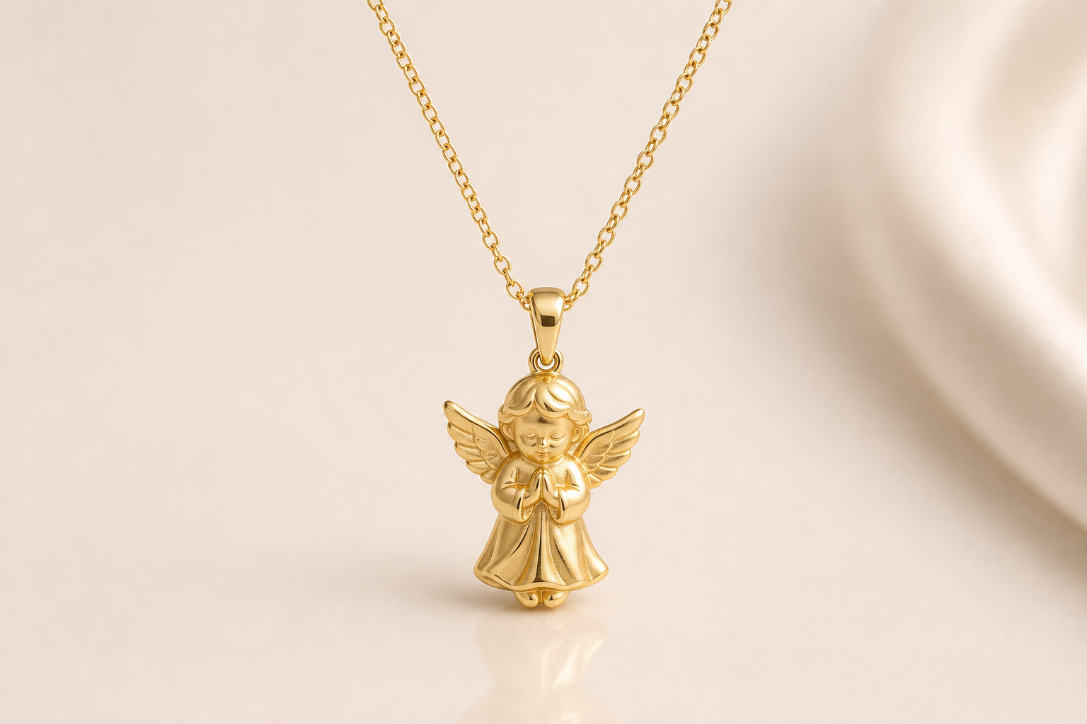 Guardian Angel Gold Pendant